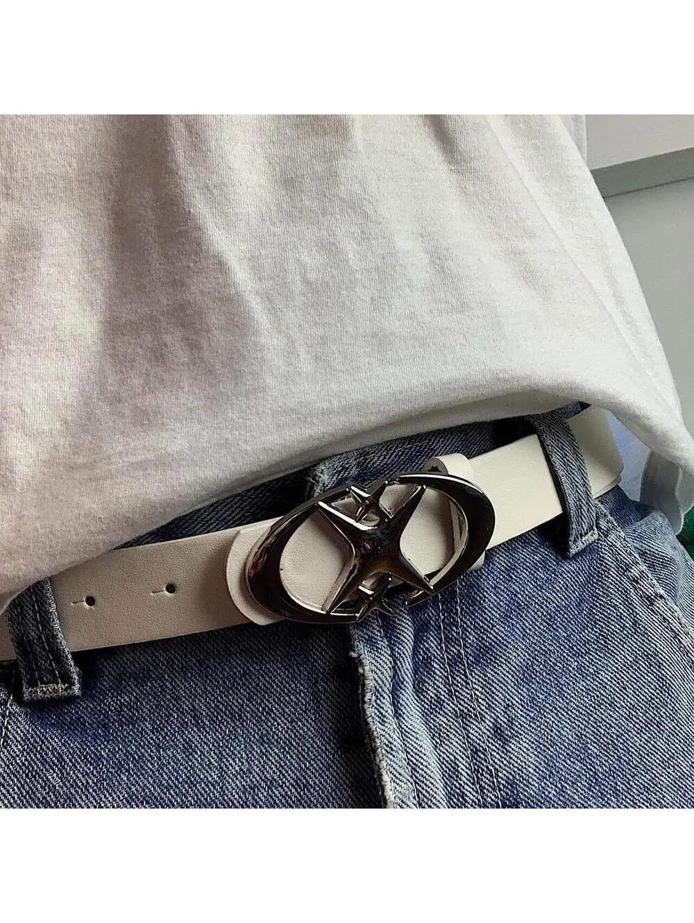 Vintage Y2K Punk Star Moon Belt